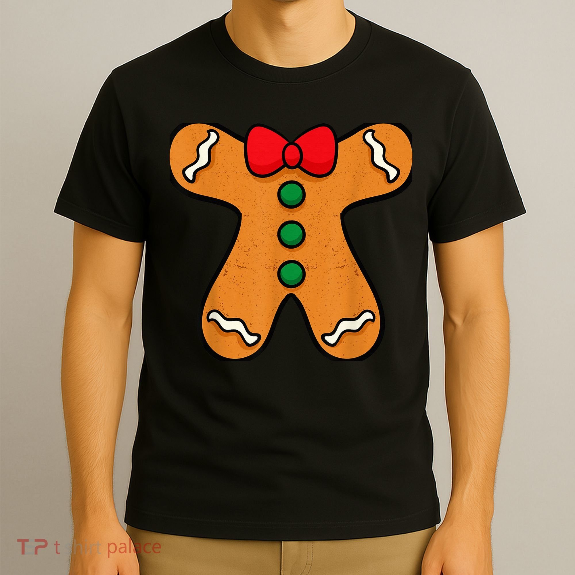 Gingerbread Man Body Costume for Halloween or Christmas T-Shirt