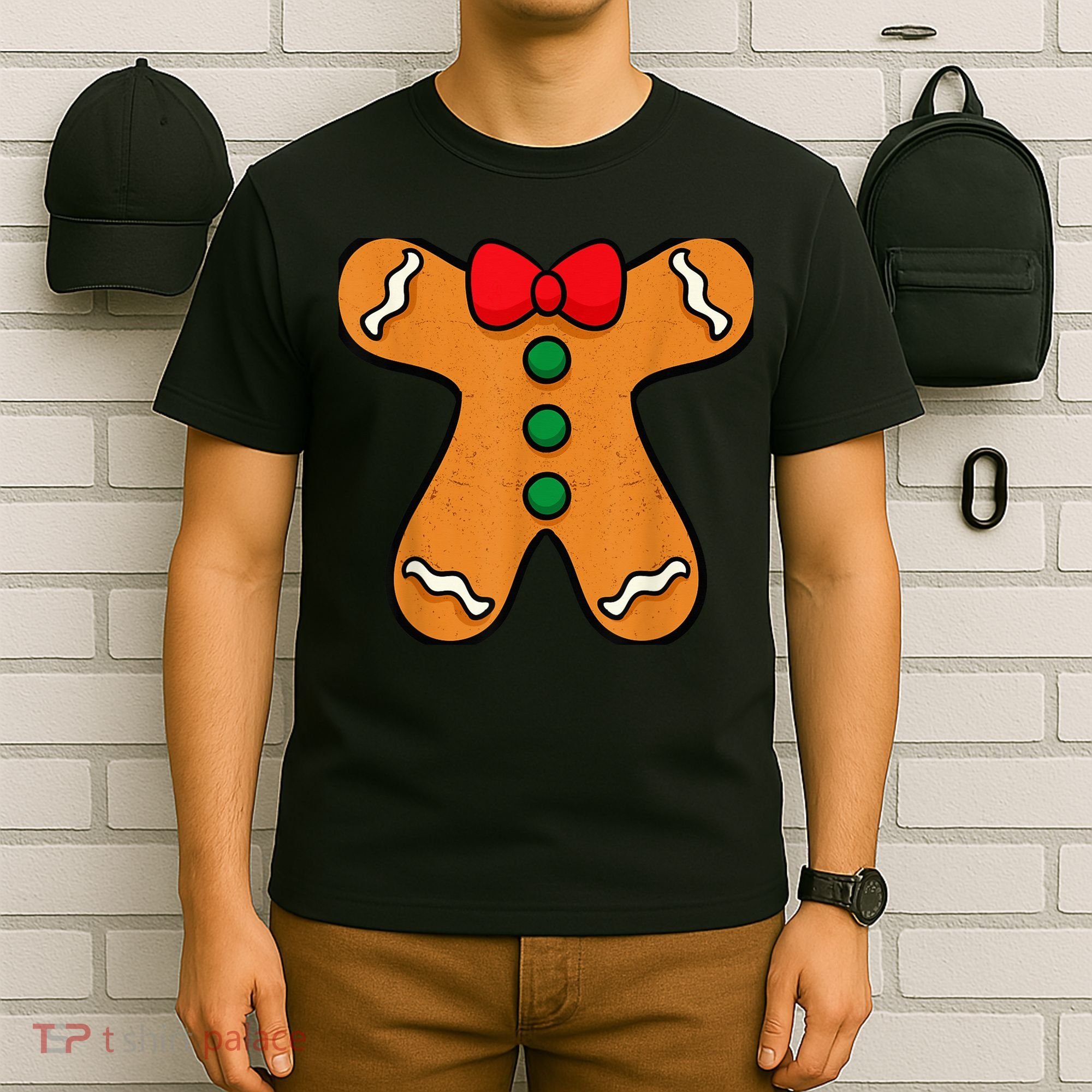 Gingerbread Man Body Costume for Halloween or Christmas T-Shirt