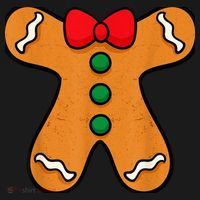 Gingerbread Man Body Costume for Halloween or Christmas Women's Hoodie thumb 2