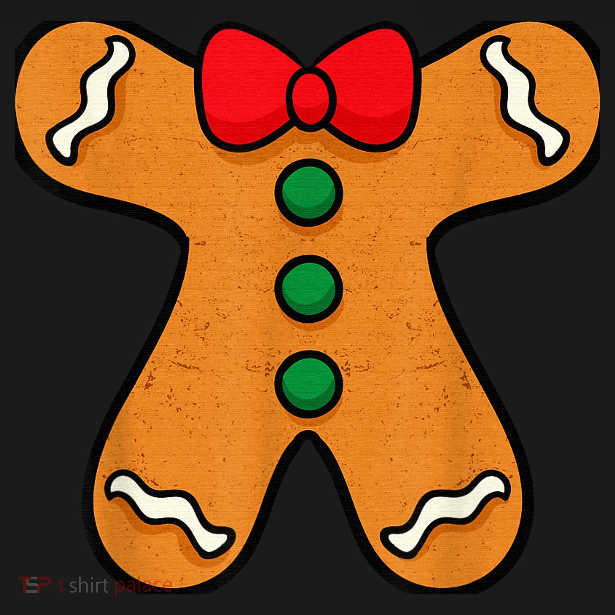 Gingerbread Man Body Costume for Halloween or Christmas Women's Hoodie