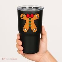 Gingerbread Man Body Costume for Halloween or Christmas Tumbler thumb 2