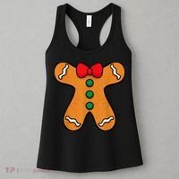 Gingerbread Man Body Costume for Halloween or Christmas Women's Tank Top thumb 3