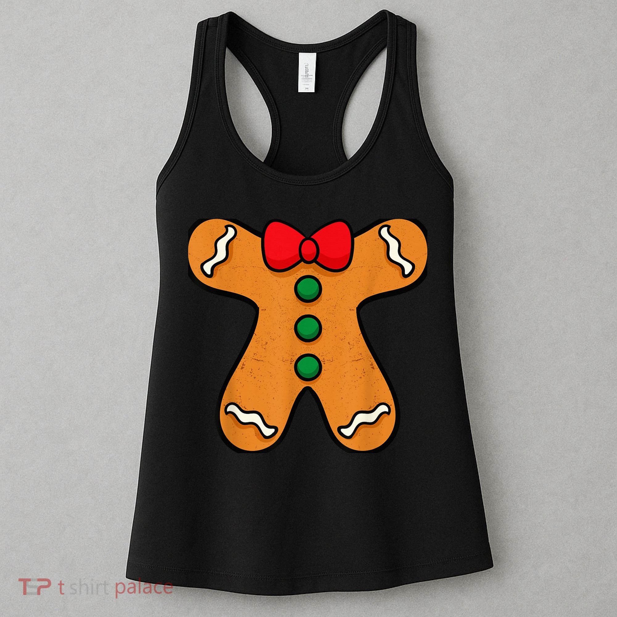 Gingerbread Man Body Costume for Halloween or Christmas Women's Tank Top