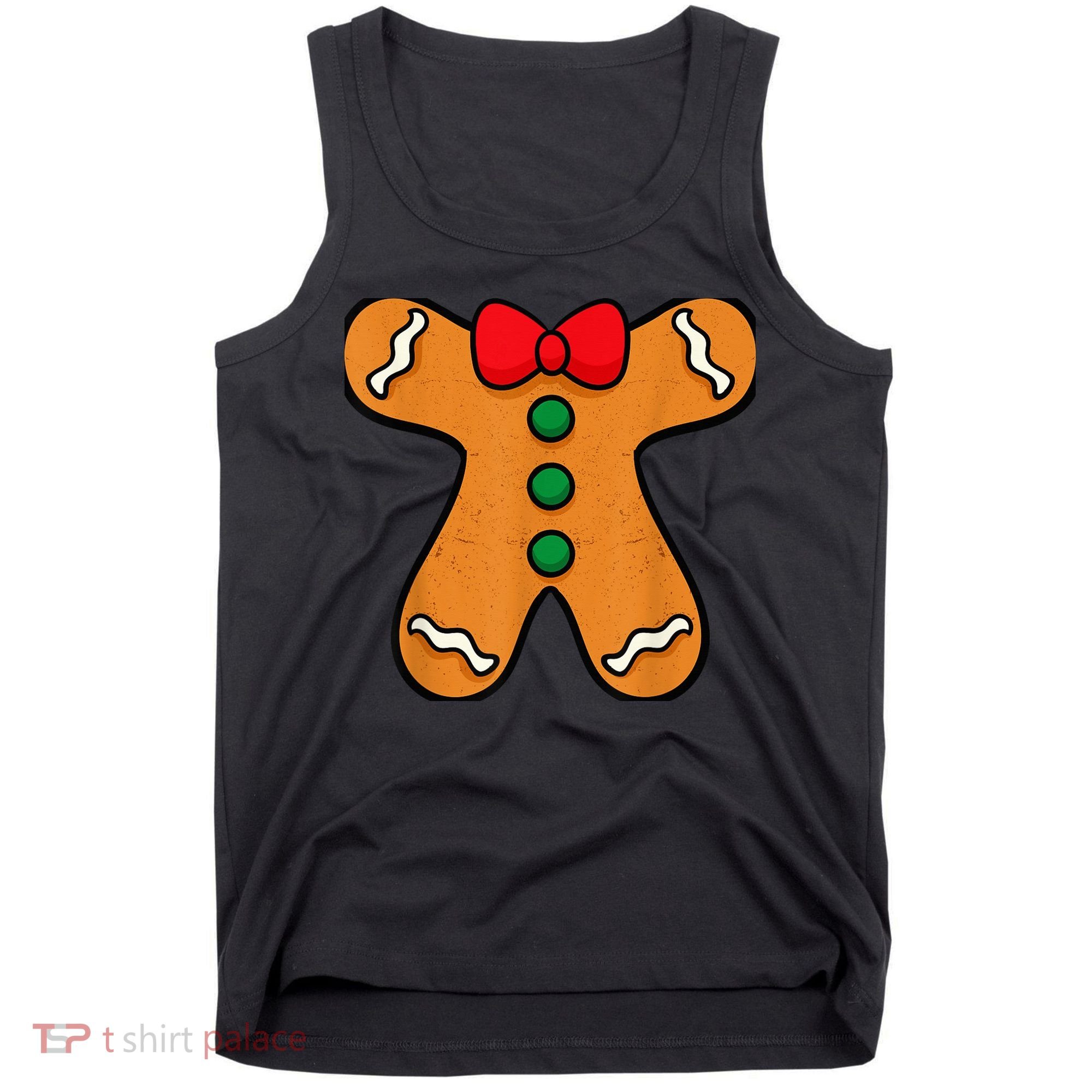 Gingerbread Man Body Costume for Halloween or Christmas Tank Top