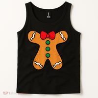 Gingerbread Man Body Costume for Halloween or Christmas Tank Top thumb 2
