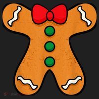 Gingerbread Man Body Costume for Halloween or Christmas Golf Towel thumb 3