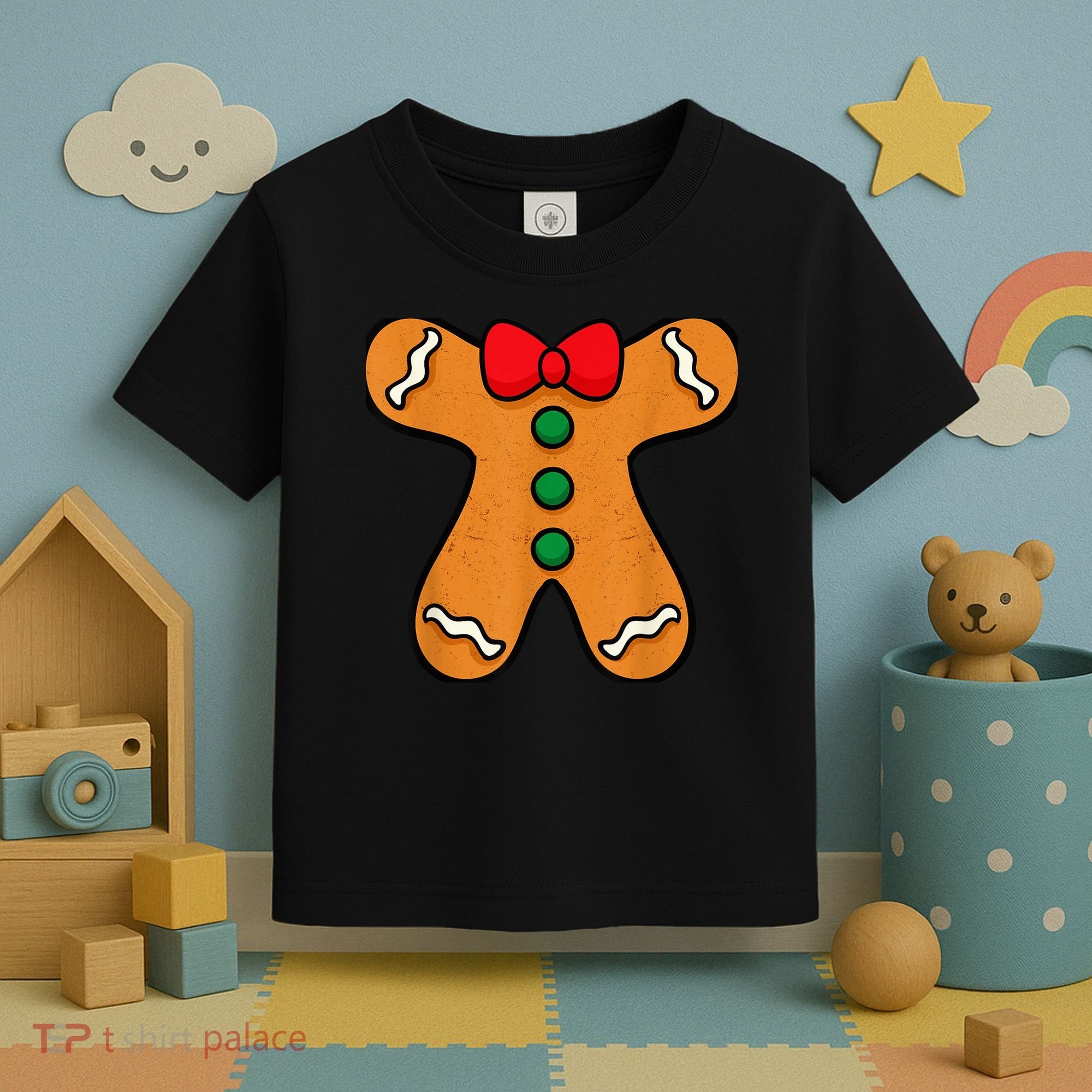 Gingerbread Man Body Costume for Halloween or Christmas Toddler T-Shirt