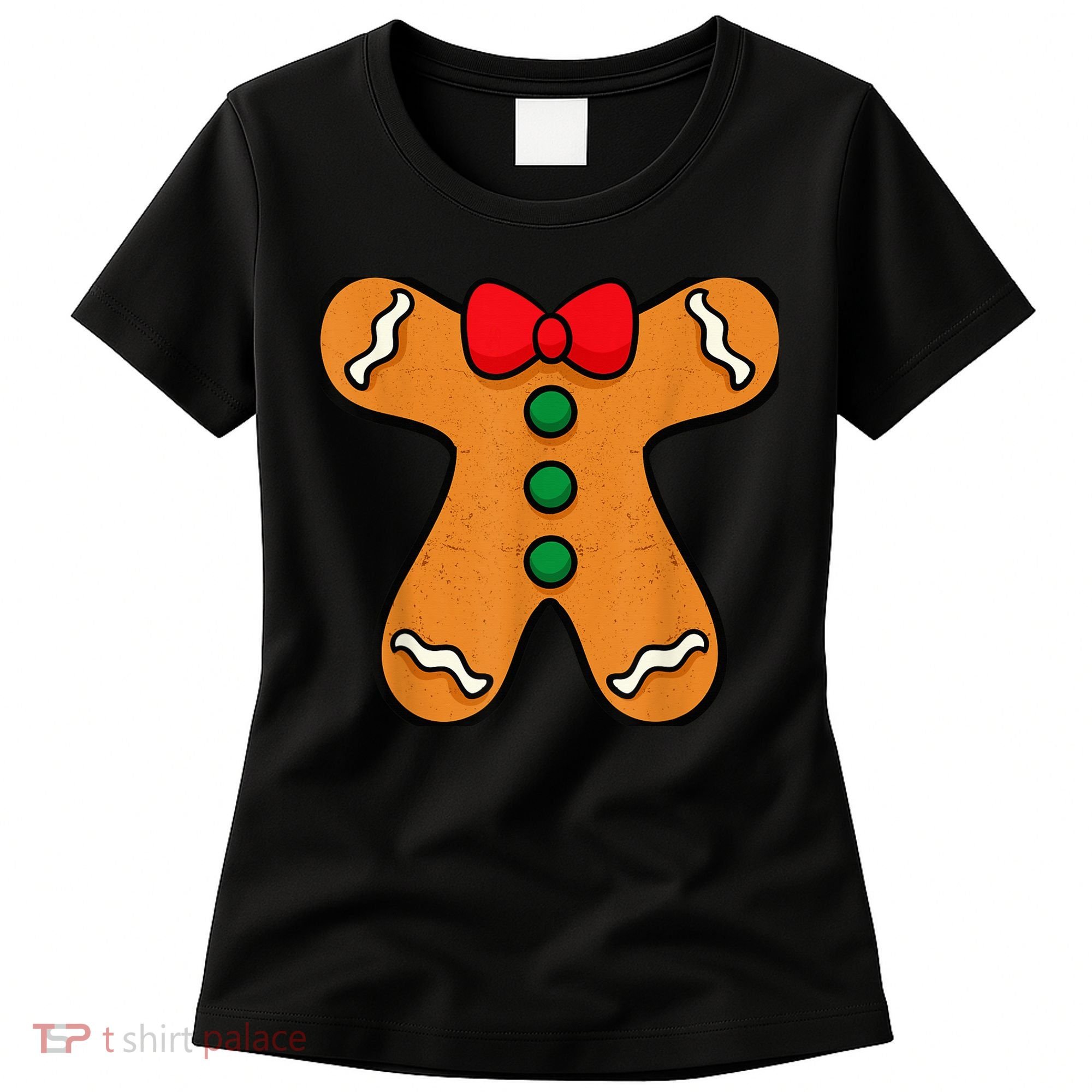 Gingerbread Man Body Costume for Halloween or Christmas Women's T-Shirt
