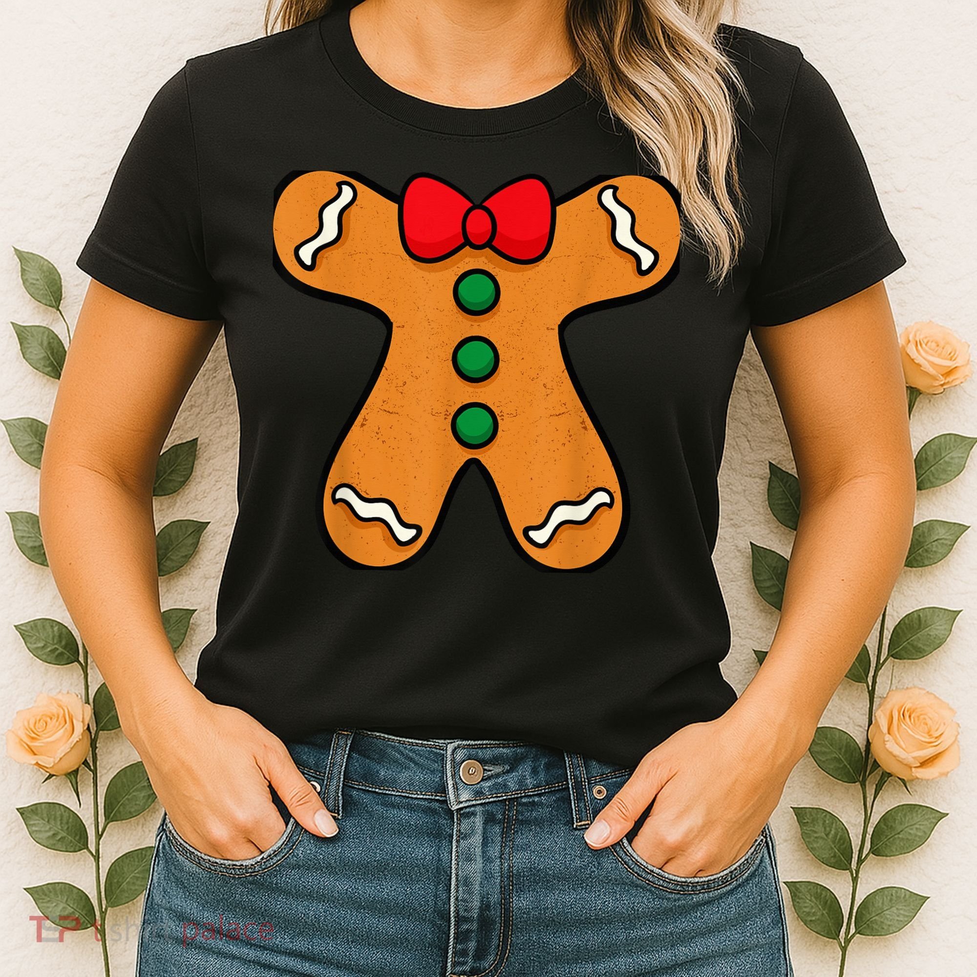 Gingerbread Man Body Costume for Halloween or Christmas Women's T-Shirt