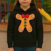 Gingerbread Man Body Costume for Halloween or Christmas Kids Hoodie thumb 3