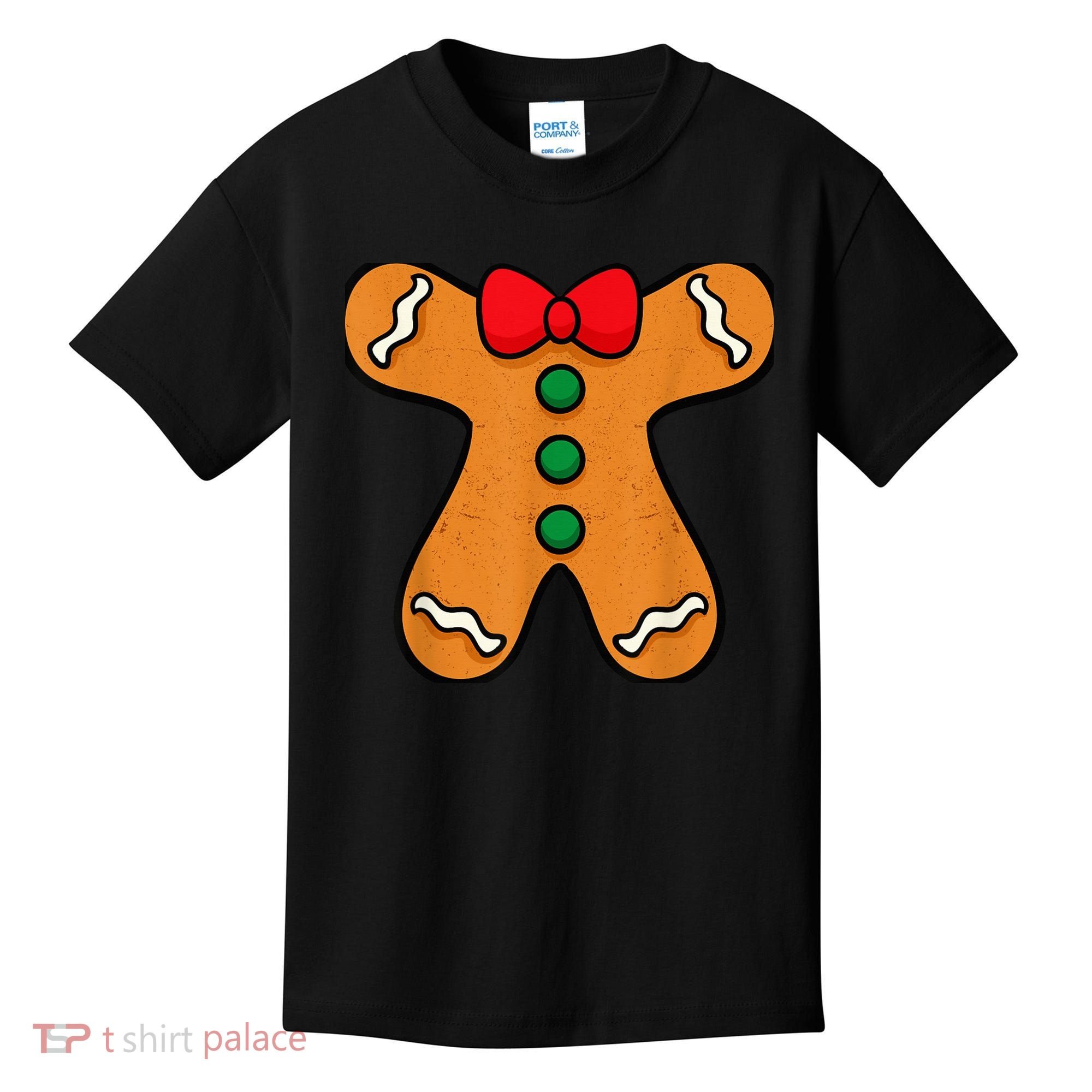Gingerbread Man Body Costume for Halloween or Christmas Kids T-Shirt