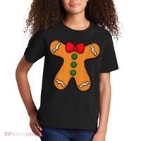 Gingerbread Man Body Costume for Halloween or Christmas Kids T-Shirt thumb 2