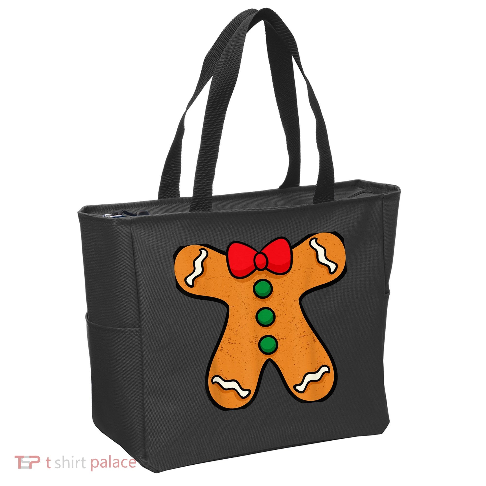 Gingerbread Man Body Costume for Halloween or Christmas Tote Bag