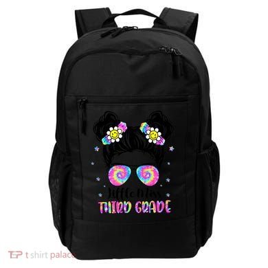 Groovy Messy Bun Third Grade Back To School Backpack