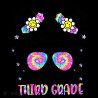 Groovy Messy Bun Third Grade Back To School Toddler Hoodie thumb 2