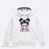 Groovy Messy Bun Third Grade Back To School Hoodie thumb 0