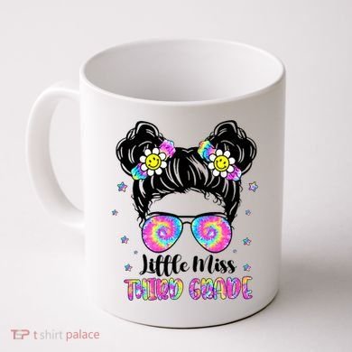 Groovy Messy Bun Third Grade Back To School Coffee Mug