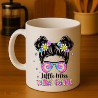 Groovy Messy Bun Third Grade Back To School Coffee Mug thumb 4