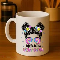 Groovy Messy Bun Third Grade Back To School Coffee Mug thumb 4