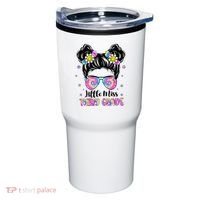 Groovy Messy Bun Third Grade Back To School Tumbler thumb 0