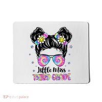 Groovy Messy Bun Third Grade Back To School Mousepad thumb 0