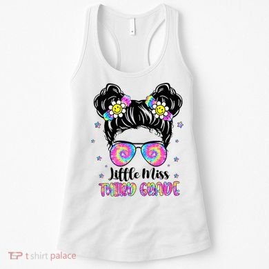 Groovy Messy Bun Third Grade Back To School Women's Tank Top