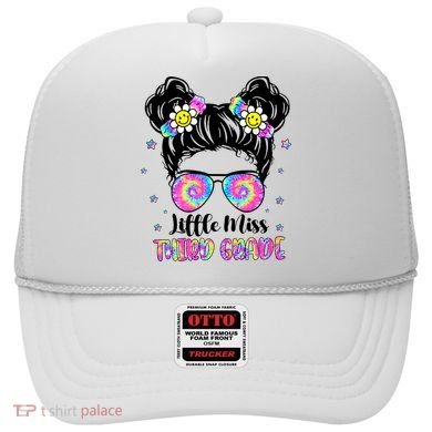 Groovy Messy Bun Third Grade Back To School Hat