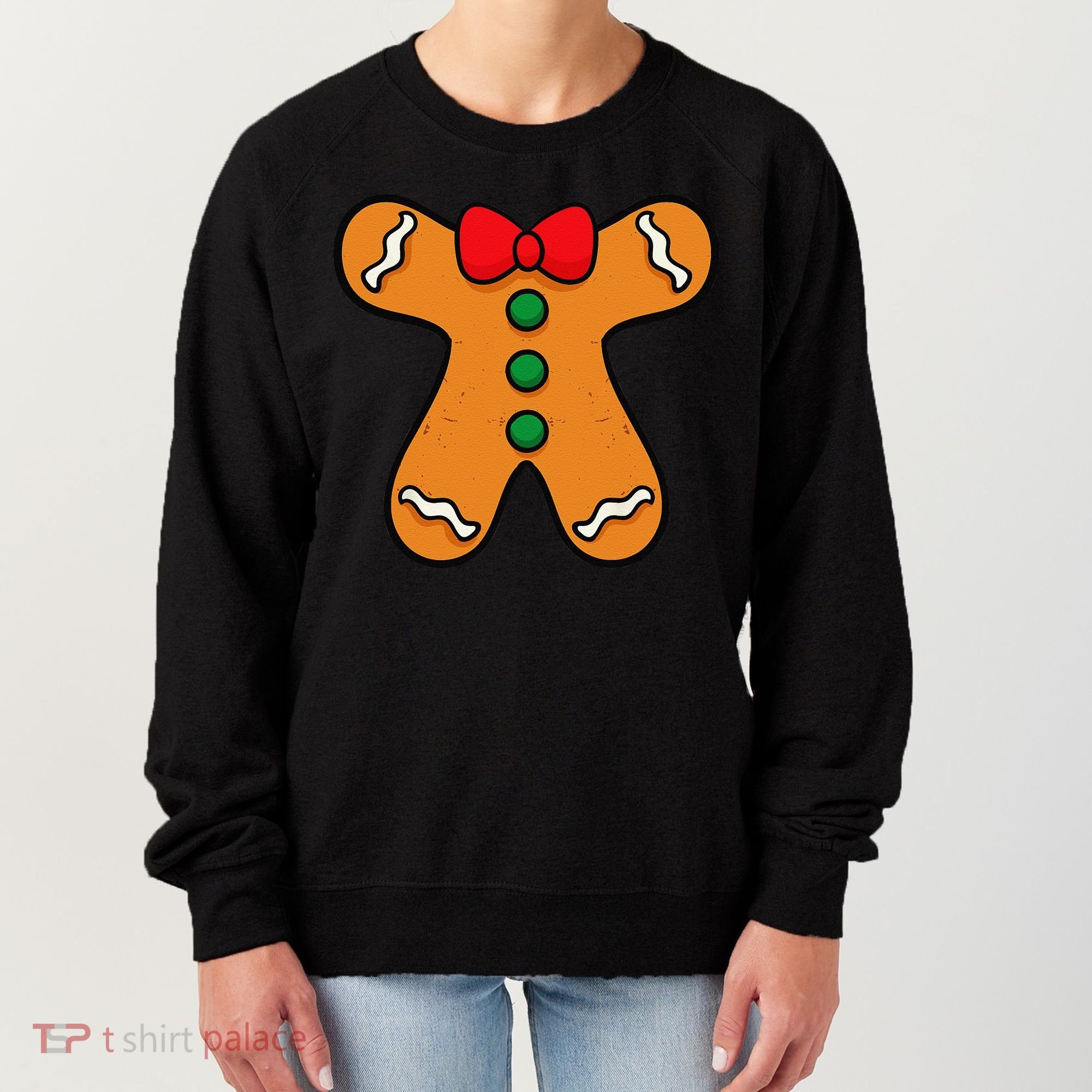 Gingerbread Man Body Costume For Halloween Or Christmas Women's Sweatshirt