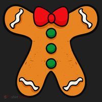 Gingerbread Man Body Costume For Halloween Or Christmas Beanie thumb 2