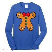 Gingerbread Man Body Costume For Halloween Or Christmas Long Sleeve Shirt thumb 0
