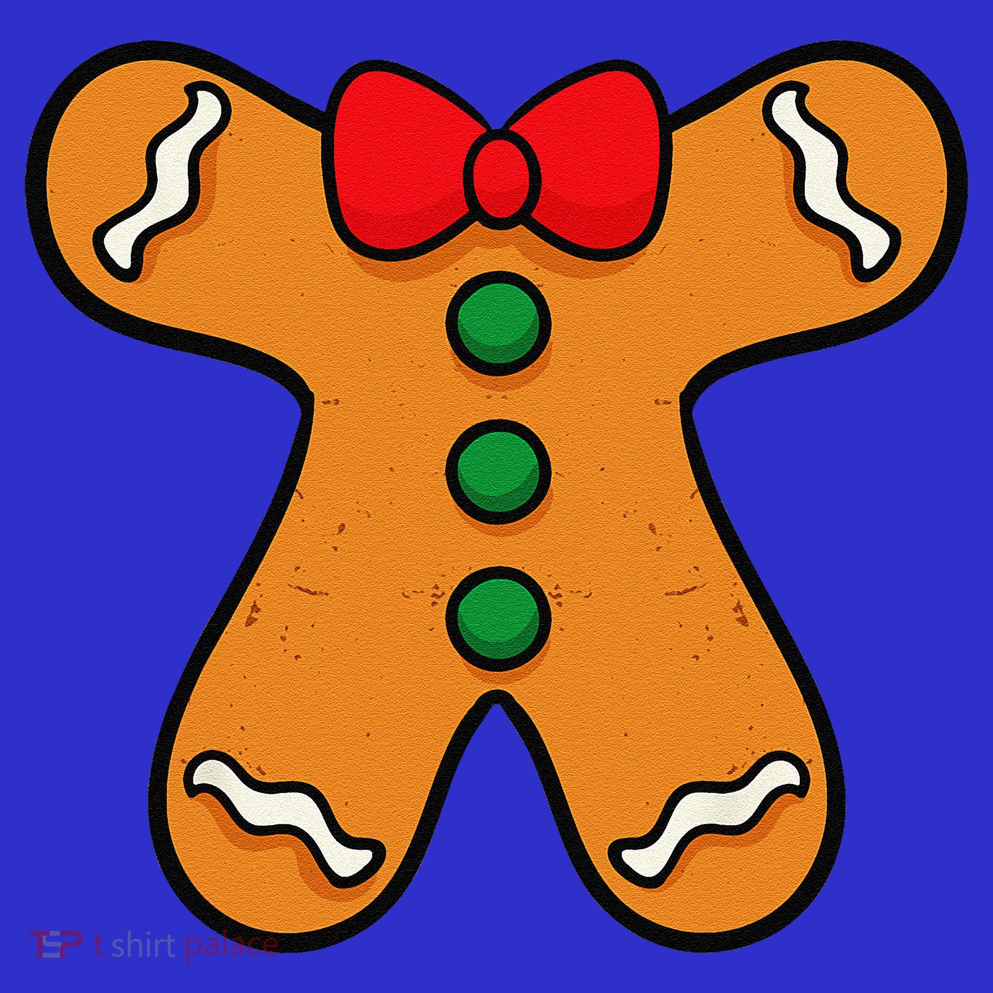 Gingerbread Man Body Costume For Halloween Or Christmas Long Sleeve Shirt