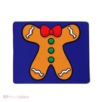 Gingerbread Man Body Costume For Halloween Or Christmas Mousepad thumb 0