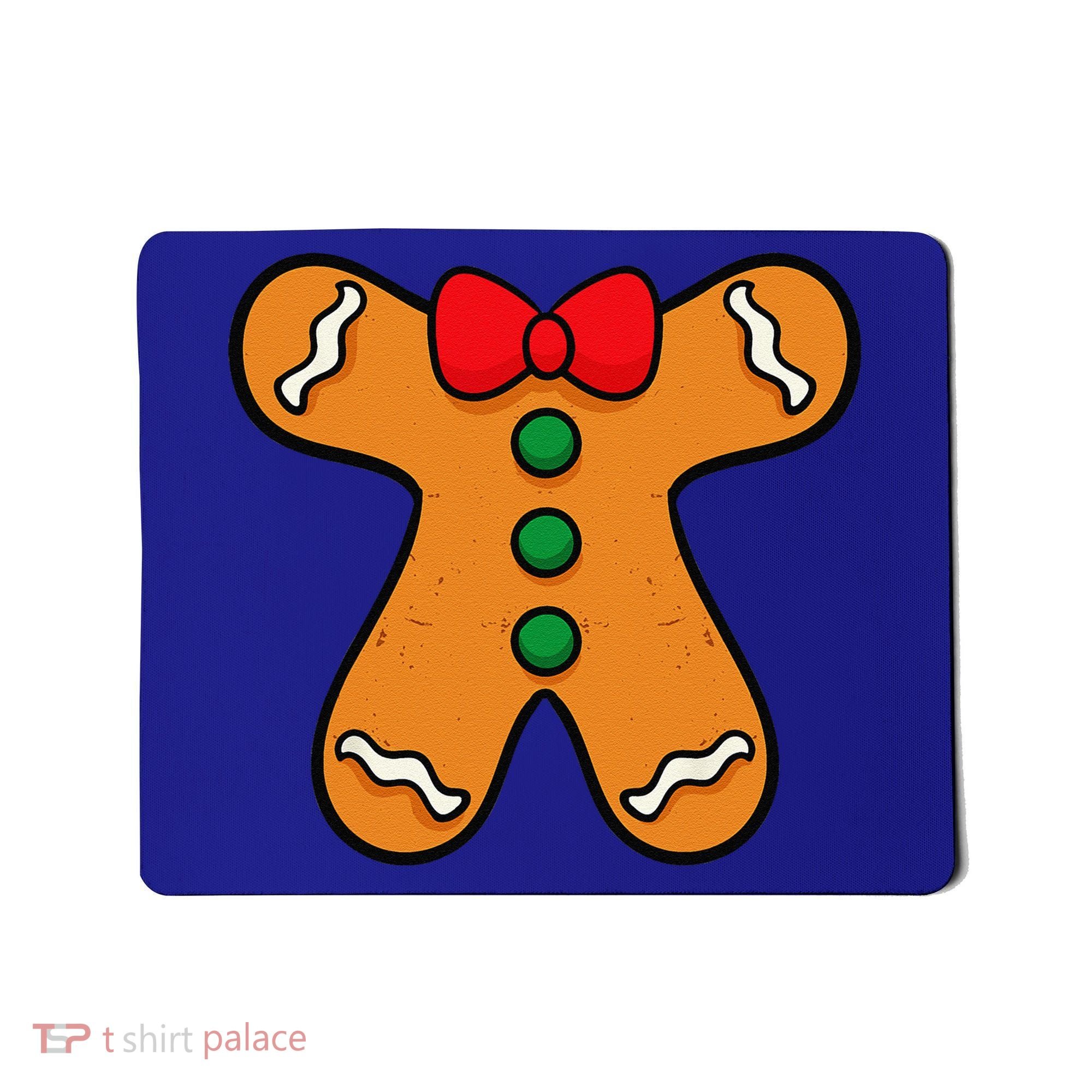 Gingerbread Man Body Costume For Halloween Or Christmas Mousepad
