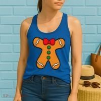 Gingerbread Man Body Costume For Halloween Or Christmas Women's Tank Top thumb 2