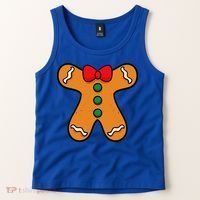 Gingerbread Man Body Costume For Halloween Or Christmas Tank Top thumb 2
