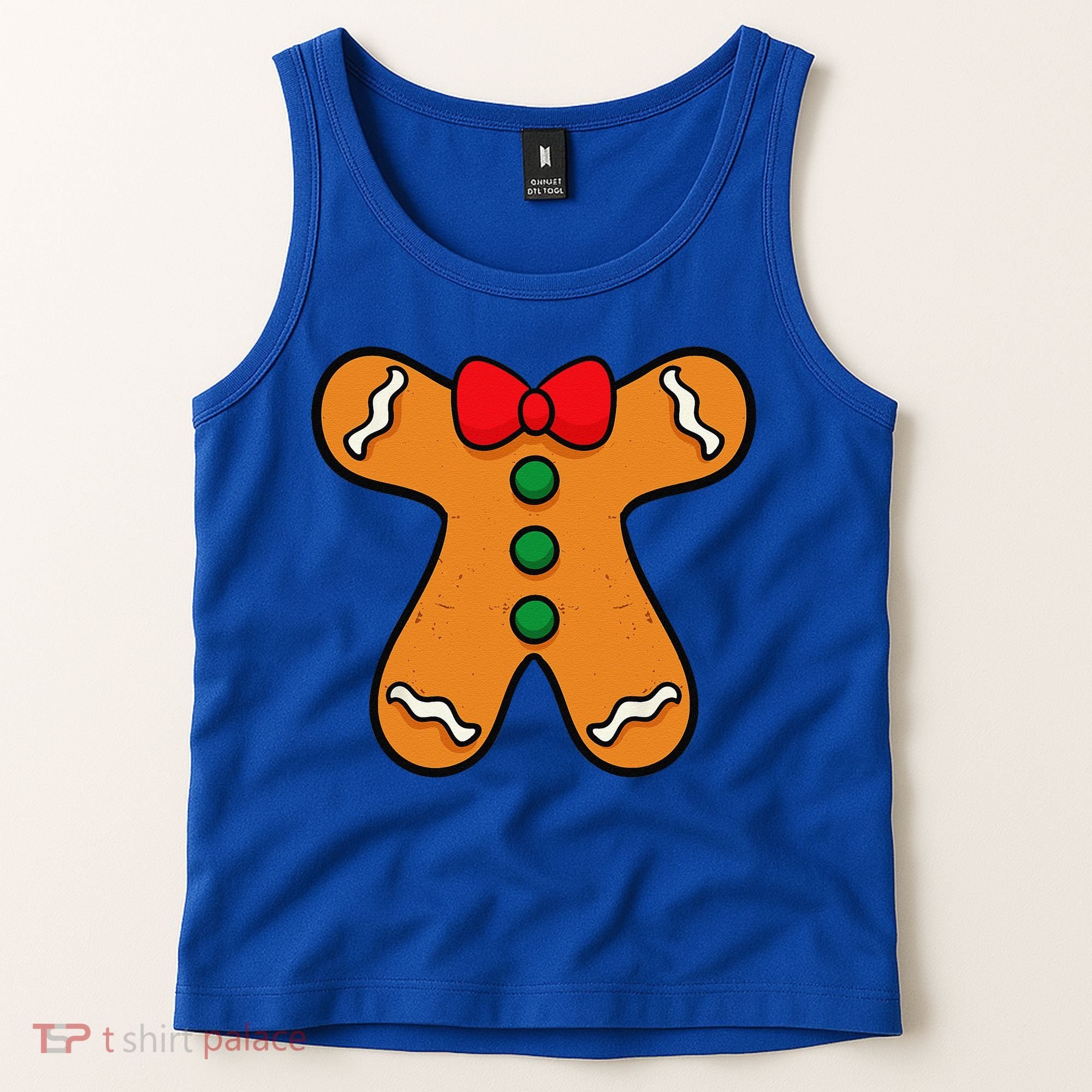 Gingerbread Man Body Costume For Halloween Or Christmas Tank Top