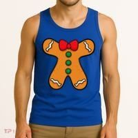 Gingerbread Man Body Costume For Halloween Or Christmas Tank Top thumb 3