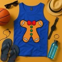Gingerbread Man Body Costume For Halloween Or Christmas Tank Top thumb 4