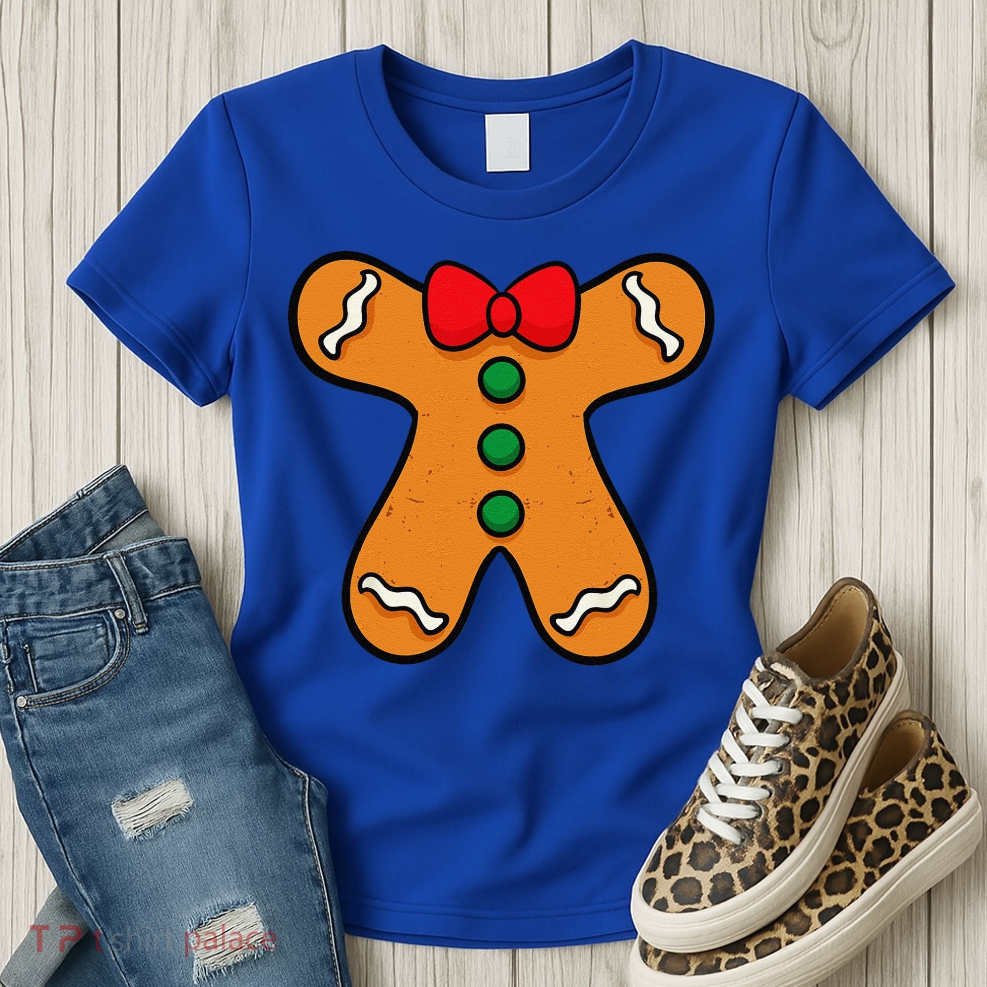 Gingerbread Man Body Costume For Halloween Or Christmas Women's T-Shirt