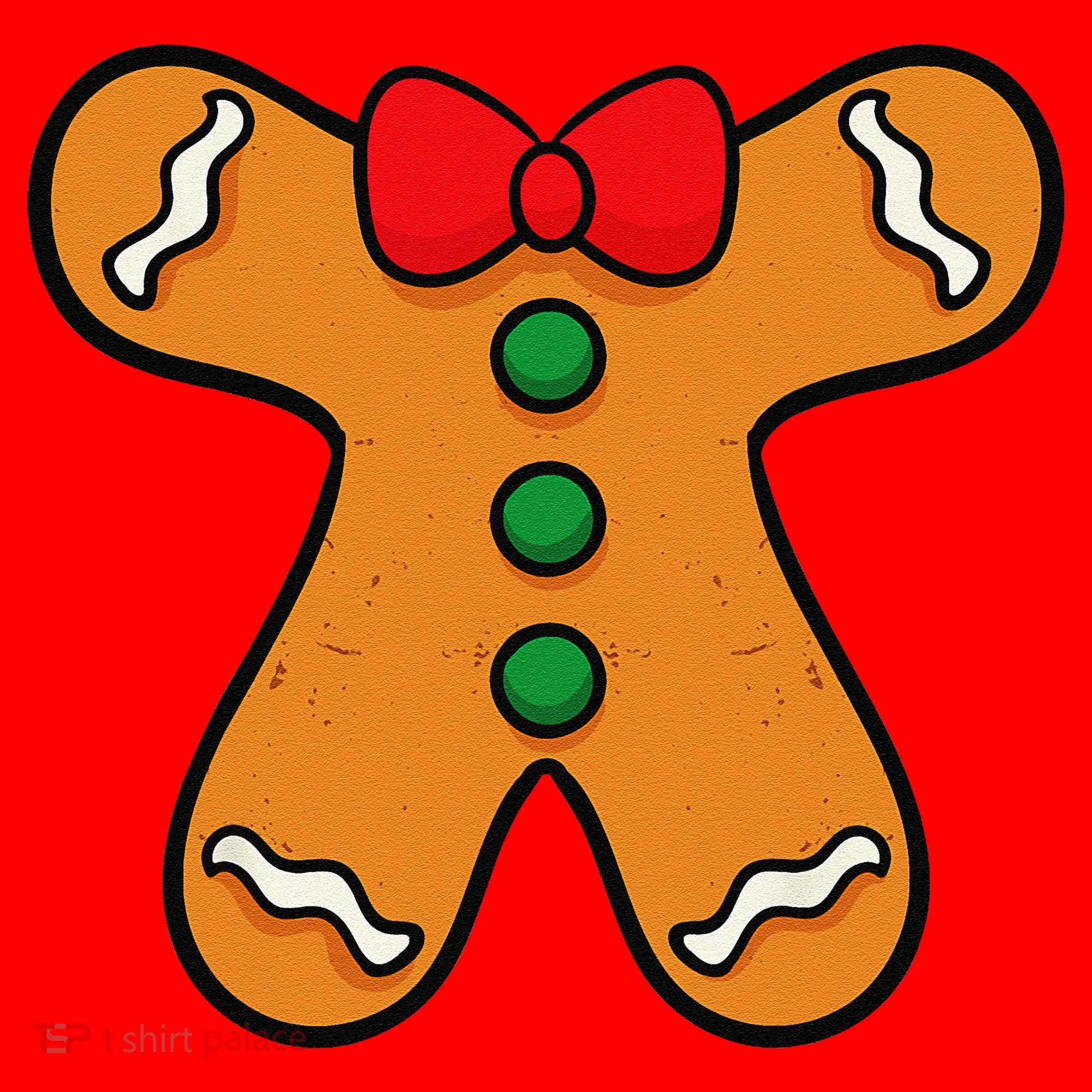Gingerbread Man Body Costume For Halloween Or Christmas Santa Hat