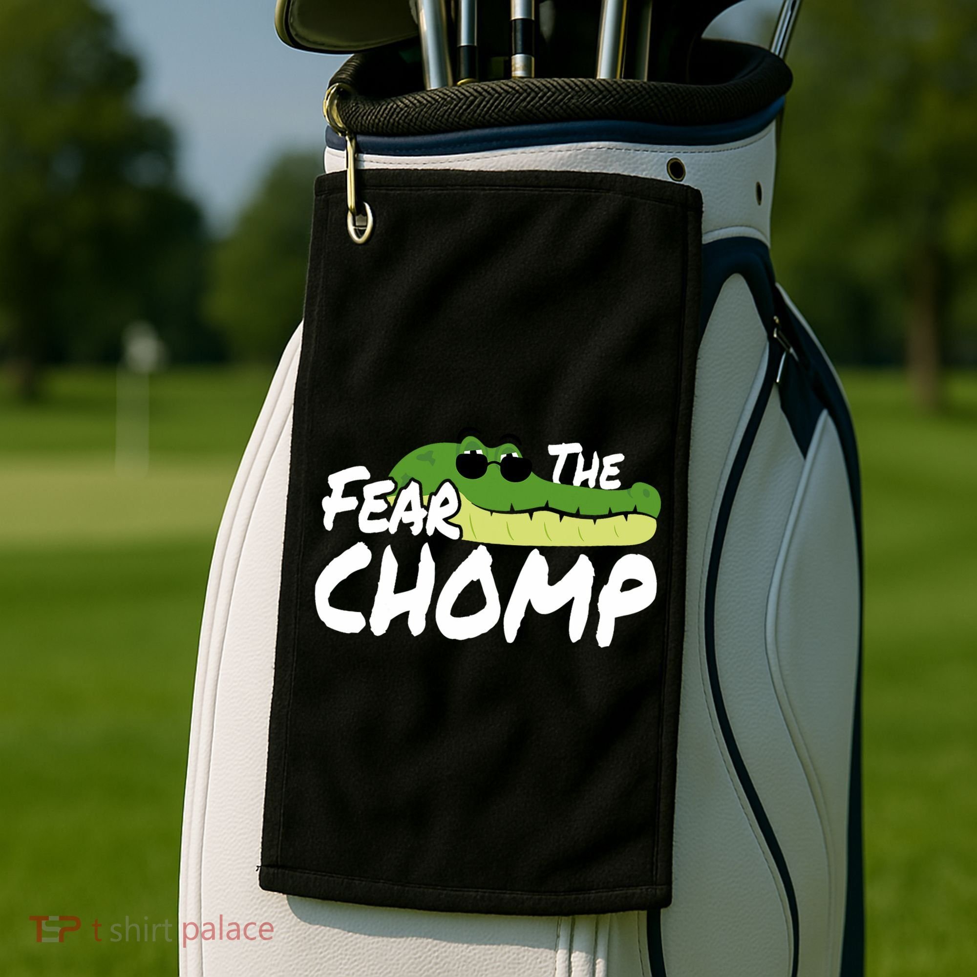 Gator Mascot Back To School Fear The Chomp Florida Game Golf Towel