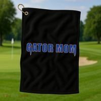 Gator Mom College Football Gift Golf Towel thumb 1