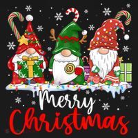 Gnomes Merry Christmas Light Family Gnome Xmas Sweatshirt thumb 3