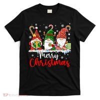 Gnomes Merry Christmas Light Family Gnome Xmas T-Shirt thumb 0