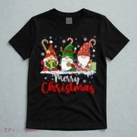 Gnomes Merry Christmas Light Family Gnome Xmas T-Shirt thumb 5
