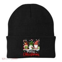 Gnomes Merry Christmas Light Family Gnome Xmas Beanie thumb 0