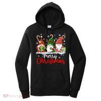 Gnomes Merry Christmas Light Family Gnome Xmas Women's Hoodie thumb 0