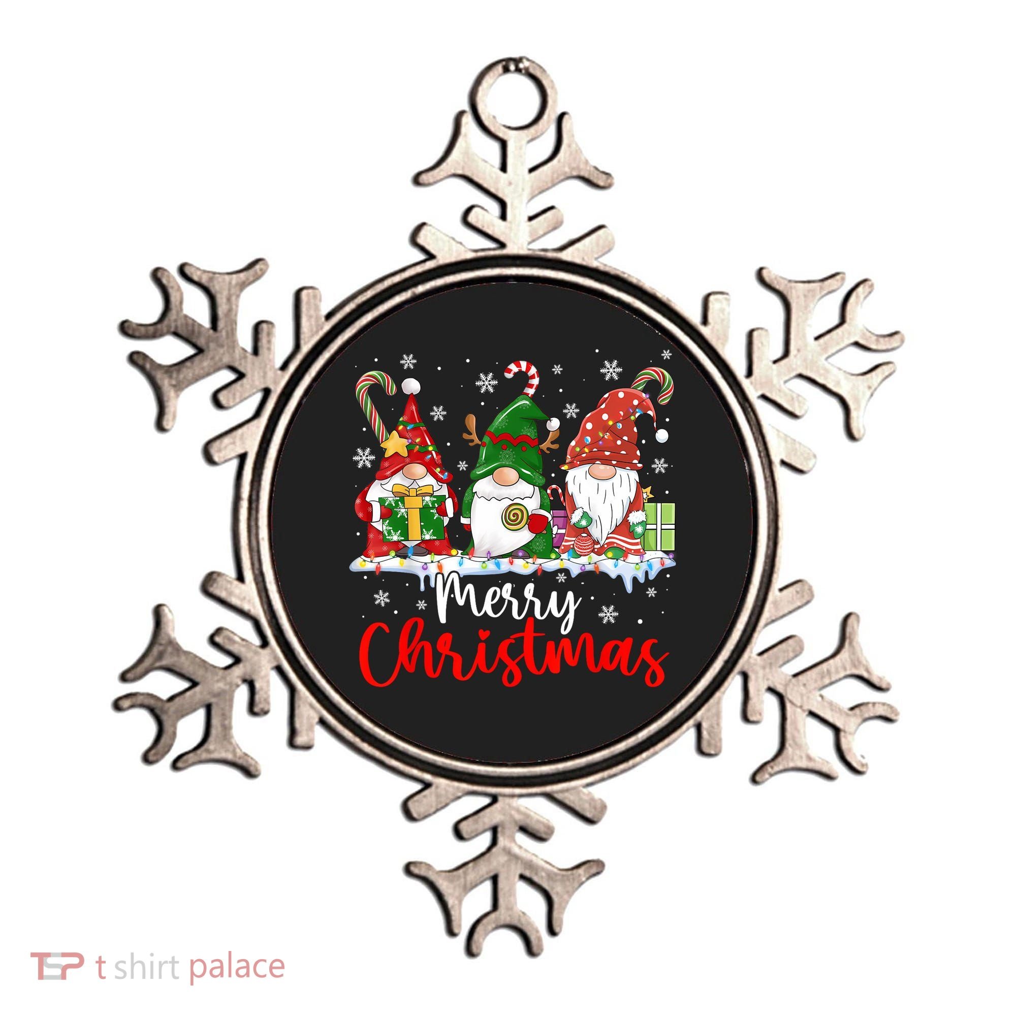 Gnomes Merry Christmas Light Family Gnome Xmas Ornament