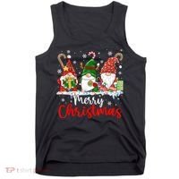 Gnomes Merry Christmas Light Family Gnome Xmas Tank Top thumb 0