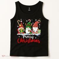Gnomes Merry Christmas Light Family Gnome Xmas Tank Top thumb 2